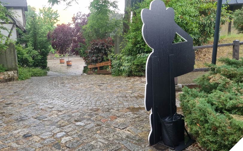Aufsteller wetterfest mit Standfuß