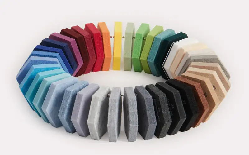 akustik filz pet filz farben plattendruck