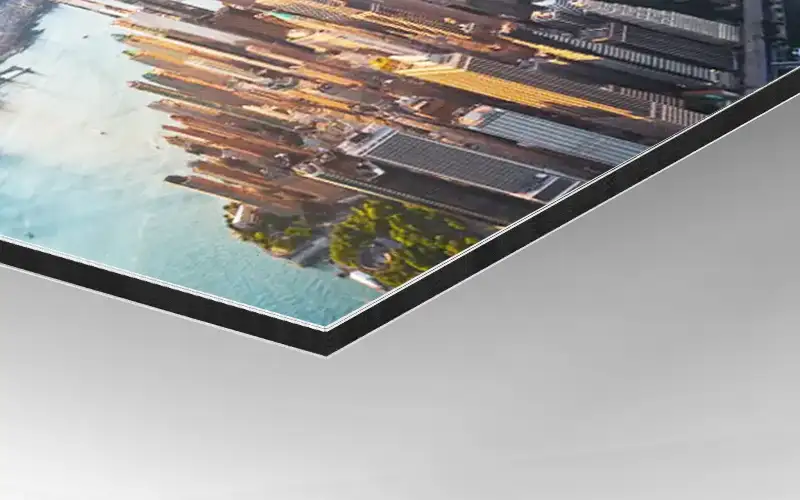 aluverbundplatte dibond folienkaschiert foliendruck matt folierung material plattendruck