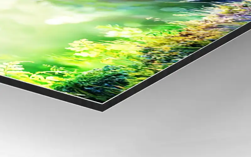 aluverbundplatte nachhaltiges drucken green printing material plattendruck