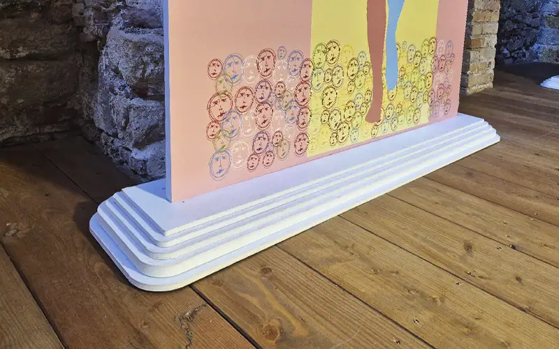 aufsteller standfuss leichtschaumplatten uv plattendruck