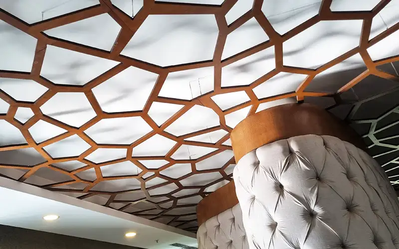 decke holz interior produktion