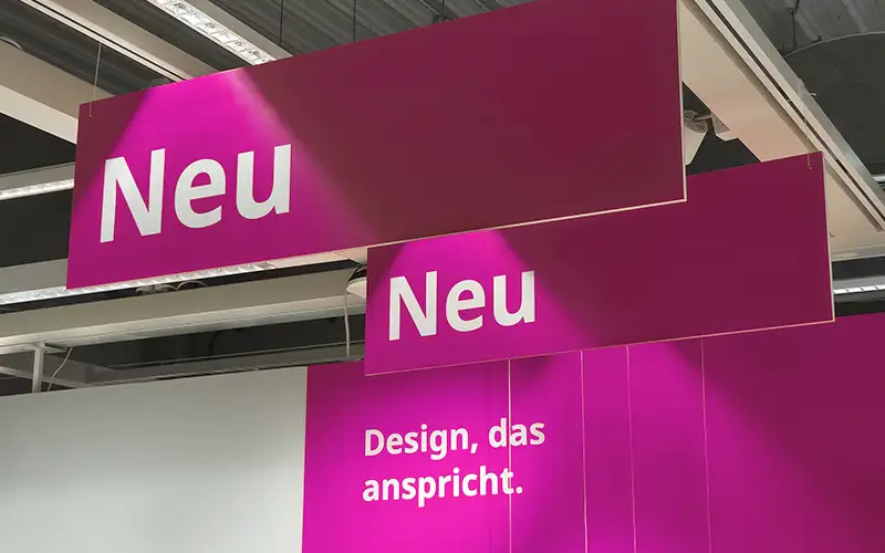 deckenschild leichtschaumplatte plattendruck pos retail