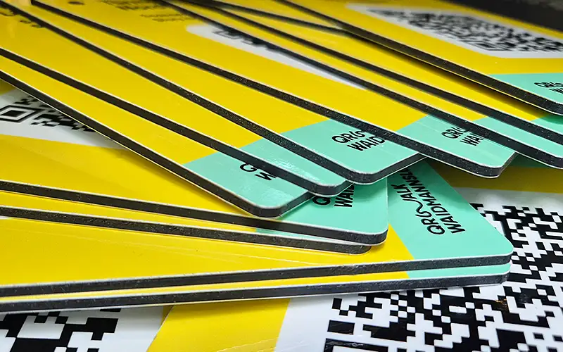 dibond schilder abgerundete ecken plattendruck