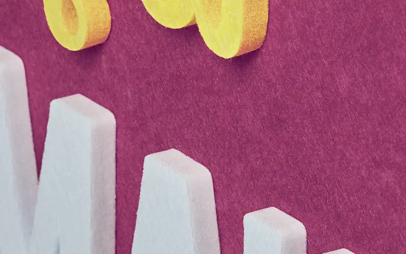 materialien-profilbuchstaben filz direktdruck freiform konturschnitt profilbuchstaben plattendruck