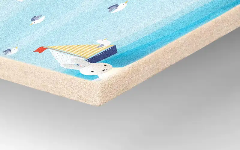 filzplatte direktdruck weiss vollflaechig unterdruckt plattendruck