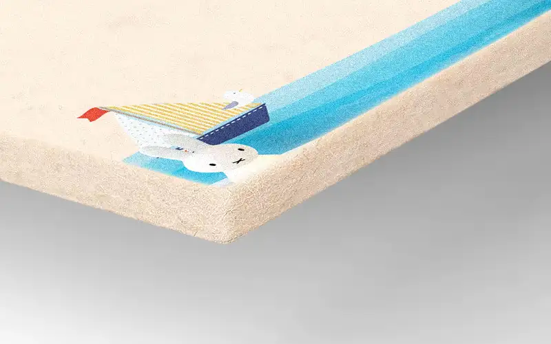 filzplatte partieller druck plattendruck