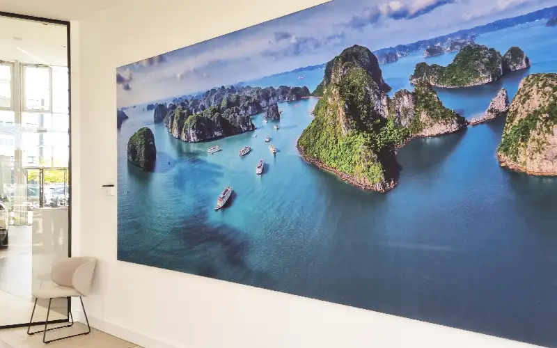 frameless spannrahmen textildruck interior