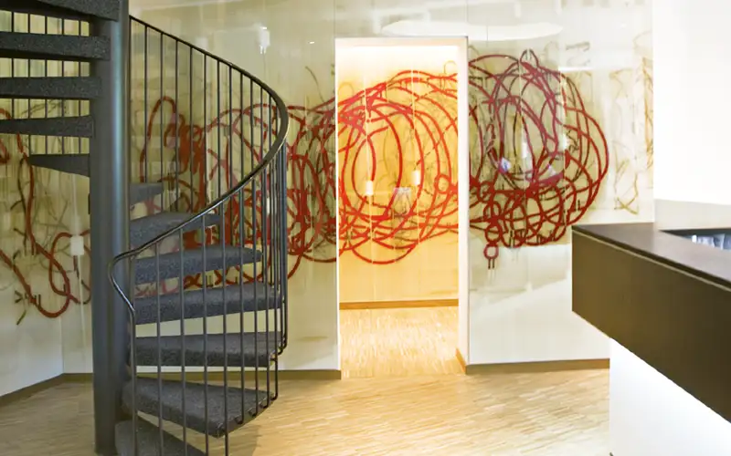 galleryprints wandmontage plattendruck interior produktion