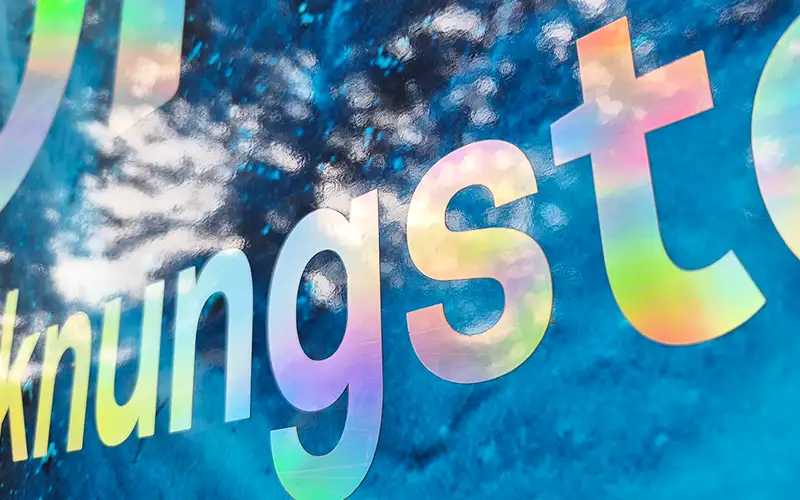 hologramm einzelbuchstaben beschriftung folierung