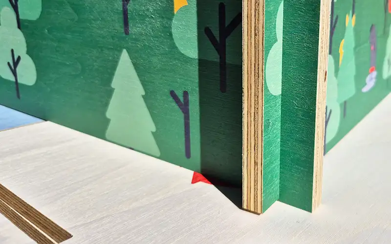 holz druck zusammen gesteckt plattendruck