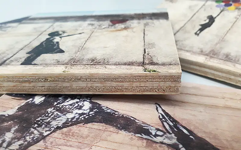 holzdruck material plattendruck