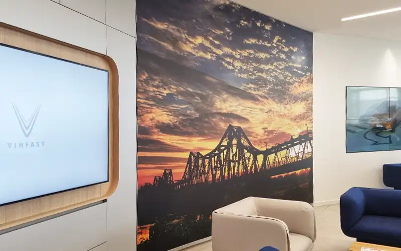 interior frameless spannrahmen textildruck