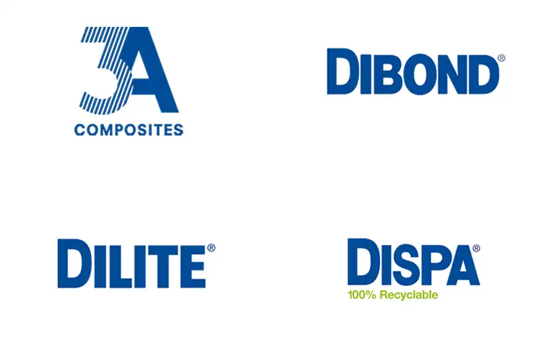 hartschaumplatte-forex-plattendruck logo 3a composites dibond dilite dispa material plattendruck