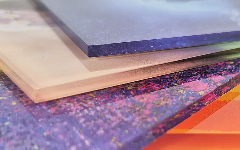 material acrylglas plexiglas drucke plattendruck