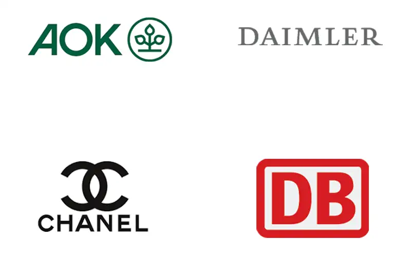 referenzen aok daimler chanel deutsche bahn
