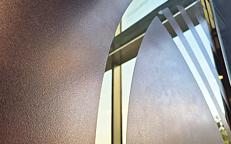 strukturfolie beschriftung folierung