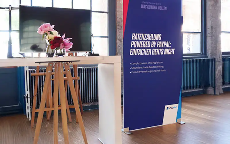 veranstaltungsaufsteller leichtschaumplatten standfuss plattendruck