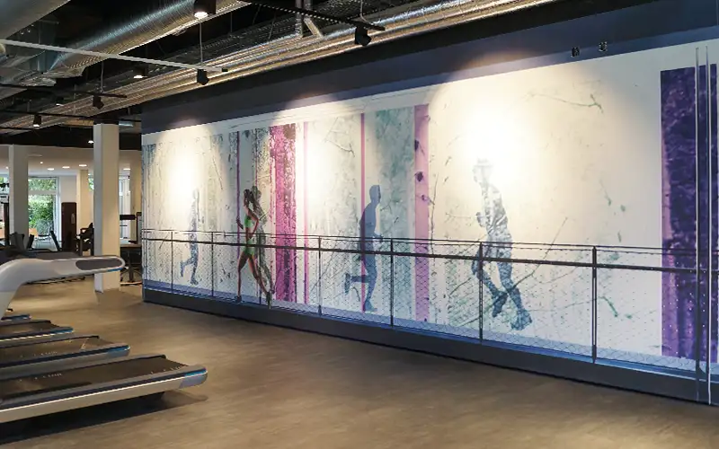 wand druck folie interior