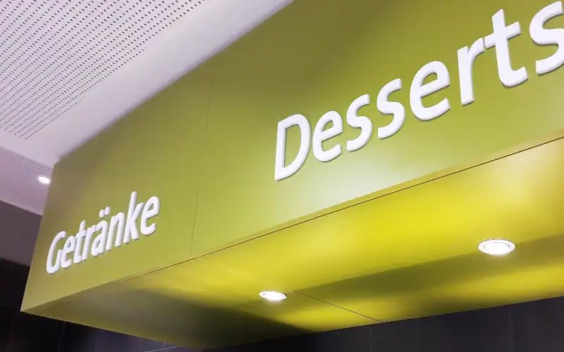 wandbuchstaben profilbuchstaben interior