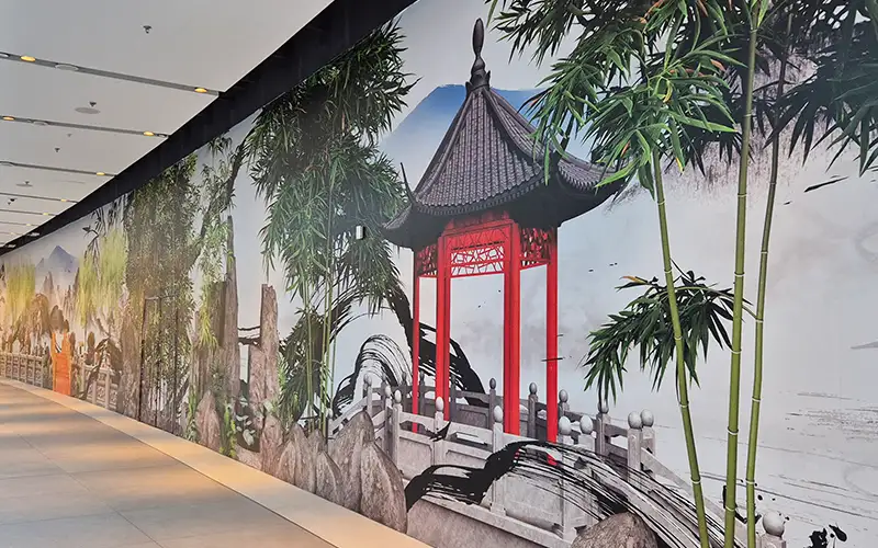 wanddruck pos retail folierung foliendruck