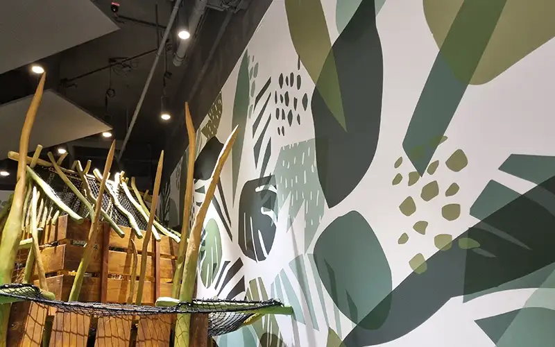 wanddrucktapete foliendruck interior